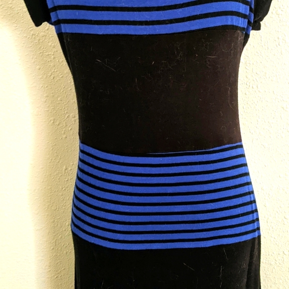 Espresso Dresses & Skirts - Black and Blue Colorblock Dress